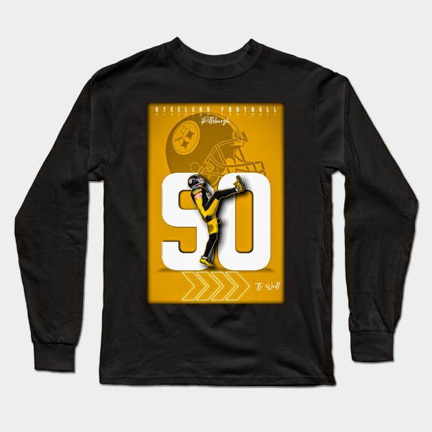 Tj watt 90 Long Sleeve T-Shirt by NFLapparel